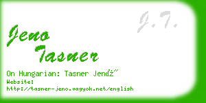 jeno tasner business card